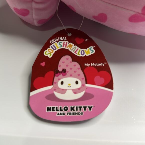 NWT Squishmallows My Melody 10” Sanrio with Hearts Valentines - Picture 3 of 3